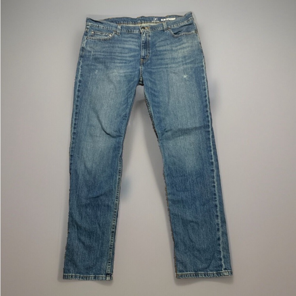 George slim straight jeans size 38x30